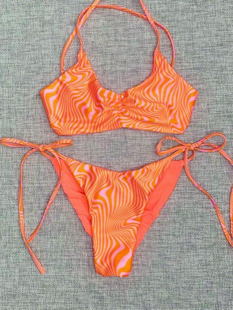 Summer Sherbert Swirl tie bikini