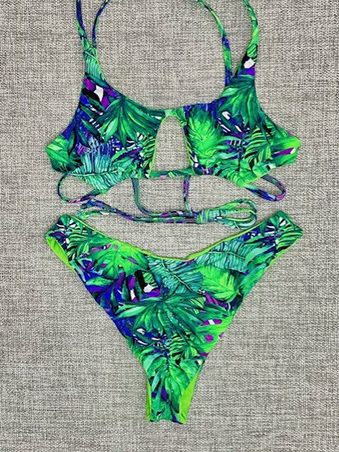 Tropical Neon Forest Bikini